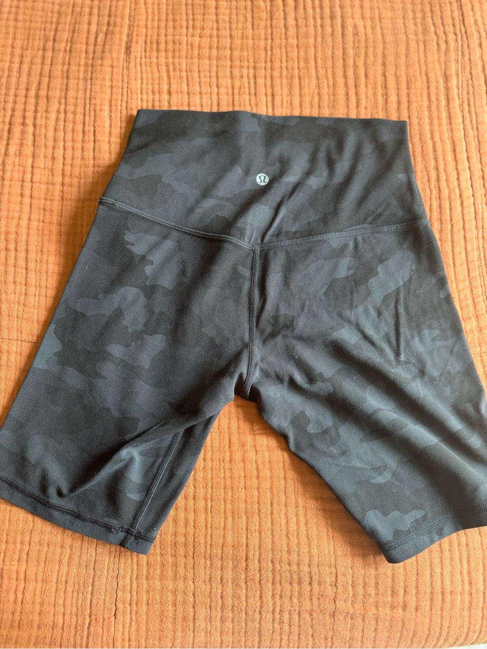 lululemon athletica Black Camo High-Rise Bike Shorts